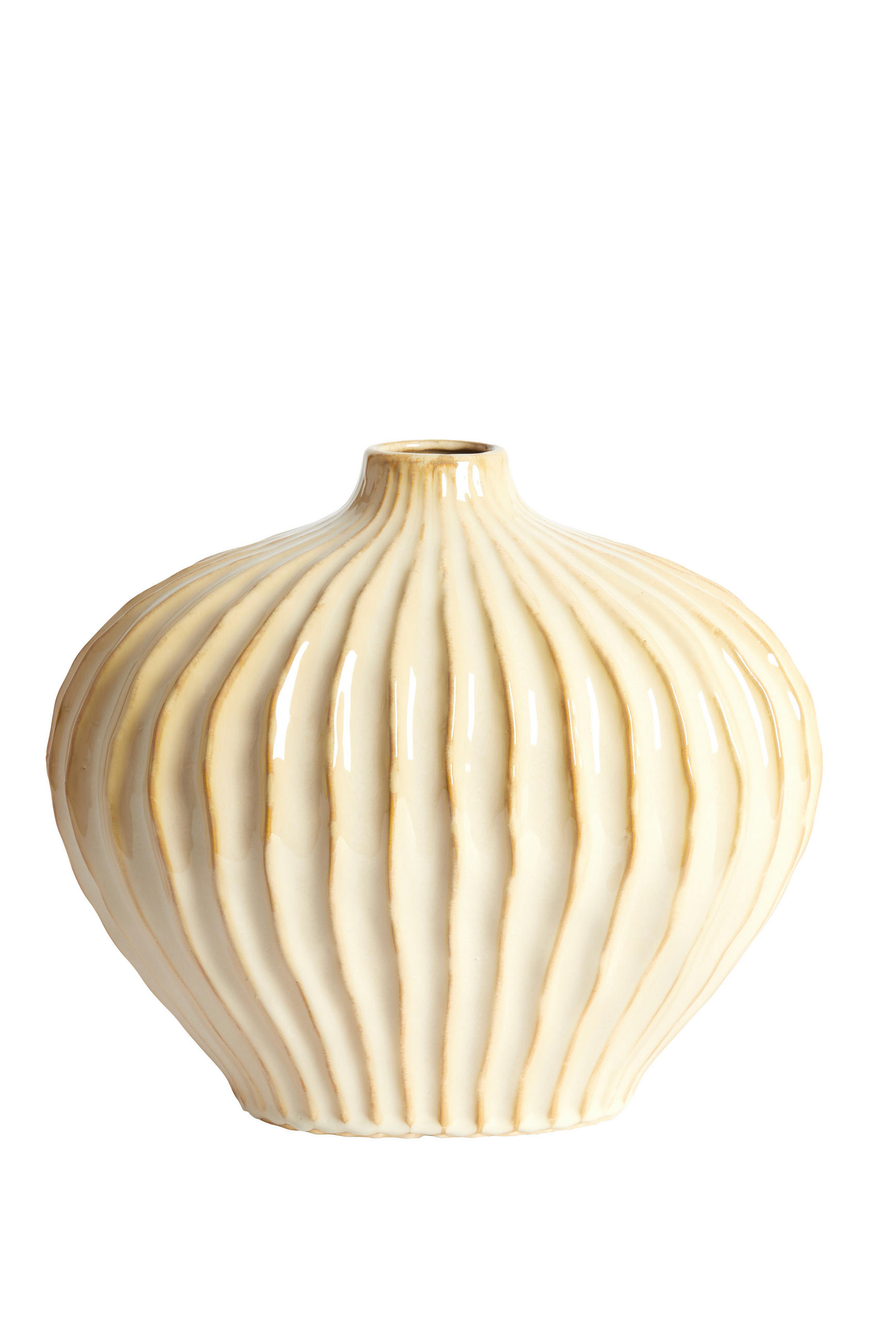 VAZE Lorito Braun 35/21/30 cm - Braun, Keramik (30cm) - Light & Living