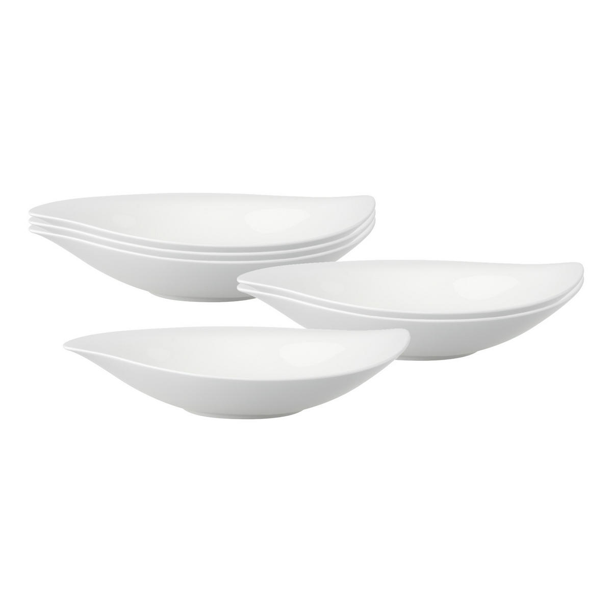 SCHALEN TIEF New Cottage Special Serve Salad weiß 250 ml 6er Set - Weiß, Keramik (1cm) - Villeroy & Boch