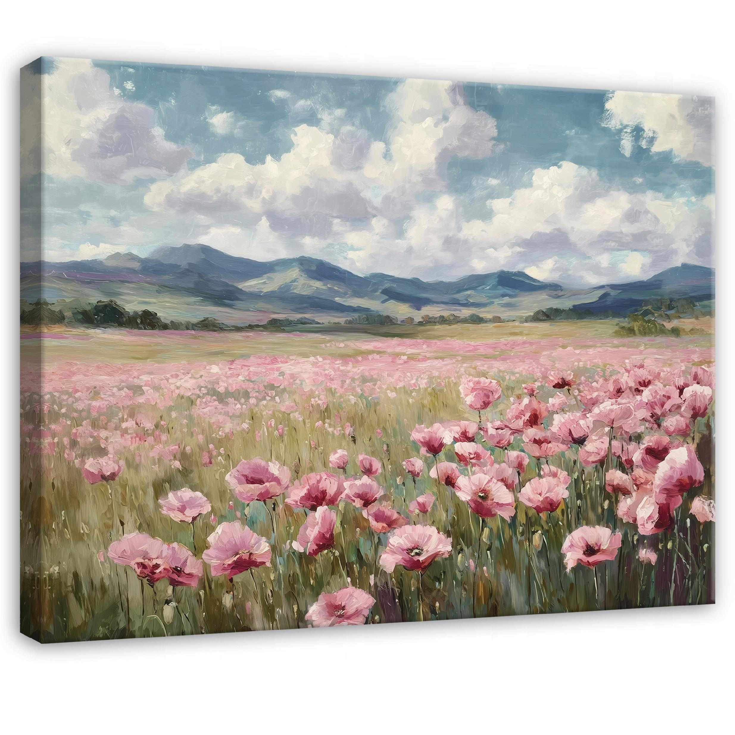 LEINWAND BILDER Natur Aquarell Modern 100x70 - Multicolor, Holzwerkstoff (100/70cm) - Wallarena