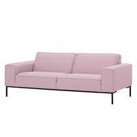 3-SITZER SOFA - Webstoff - Rosa, Textil (205/77/93cm) - home24