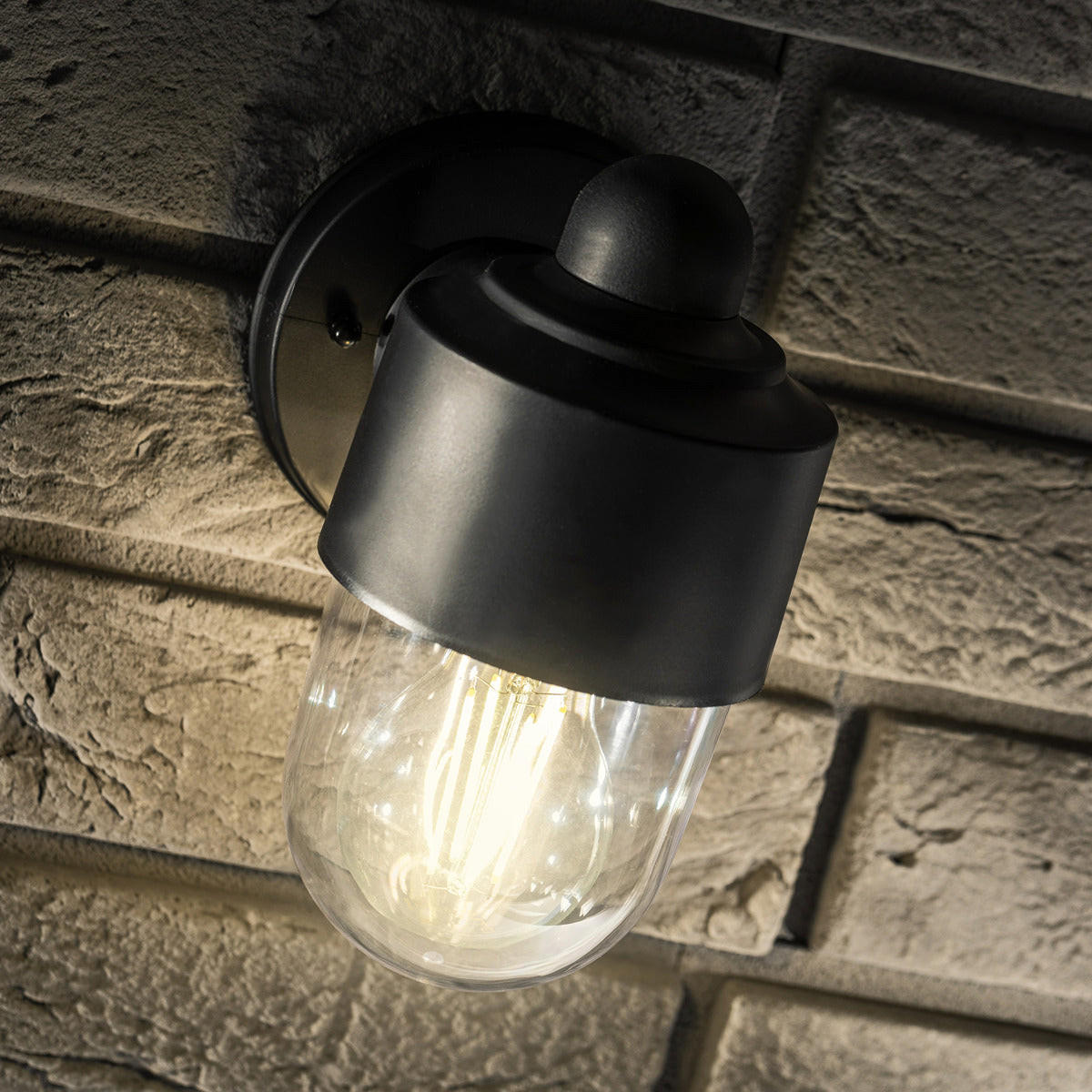 ZYLINDER-AUSSENLEUCHTE VERONICA Schwarz Modern - Schwarz, Kunststoff (11/19/15cm) - CGC Europe