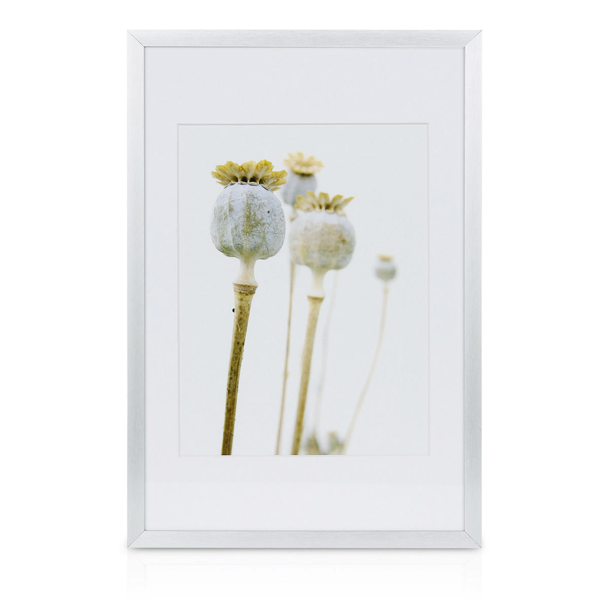 BILDERRAHMEN Velvet Aluminium Silber 18tlg - Silberfarben, Metall (29/26/35cm) - BoMoe