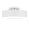 DECKENLAMPE Ø50cm, Lampenschirm Stoff Weiß - Weiß, Textil (50/50/19cm) - meineWunschleuchte