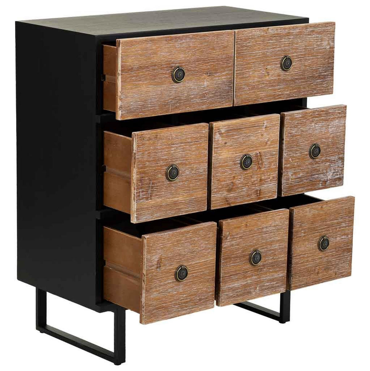 HOLZKOMMODE mit 8 Schubladen 76x40x90 - Braun, Holz (76/90/40cm) - Wanderlust