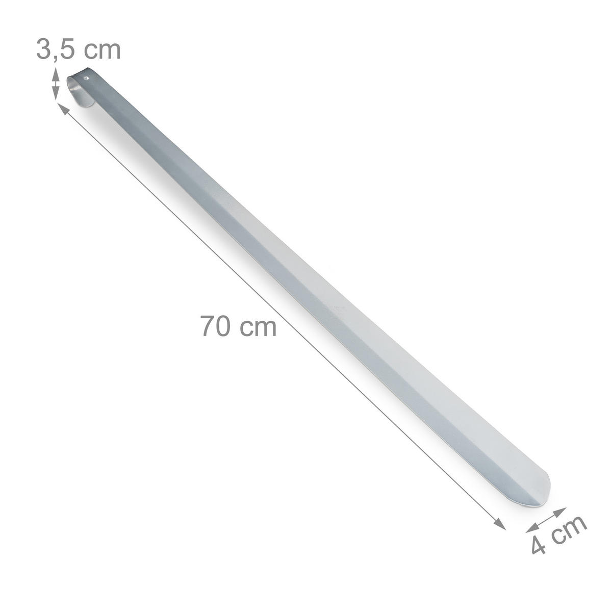 ŠATKOHÁK - strieborná, kov (4/3.5/70cm) - Relaxdays