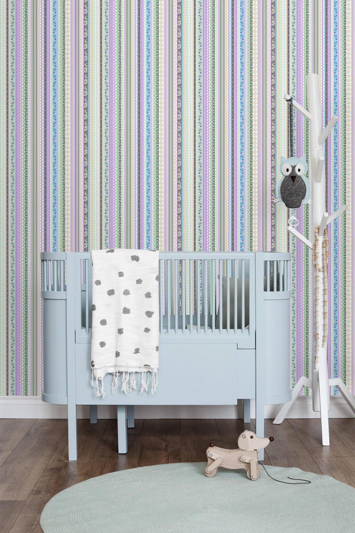 TAPETE Schleifen 53 cm x 10.05 m - Lila, Papier (53/0.1cm) - ESTAhome