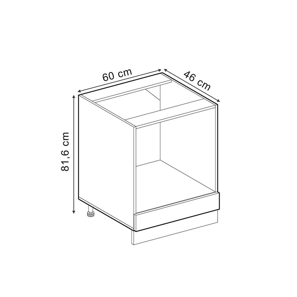 Anthrazit/Grau, Holzwerkstoff (60/81.6/60cm) - Vicco