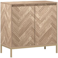 SIDEBOARD Eiche-Nachbildung, 2 Türen, 78/40/78 cm - Naturfarben, Holz (78/78/40cm) - PANGIVO