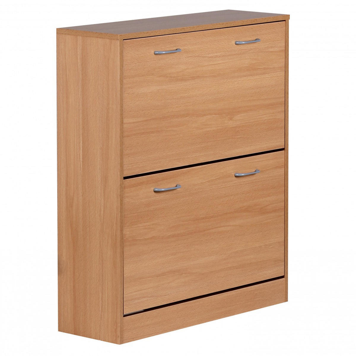 SCHUHREGAL Holz für 20 Paar Schuhe mit offenen Fächern, Beige 75x24x87 cm - Beige/Braun, Holz/Kunststoff (75/87/24cm) - KADIMA DESIGN