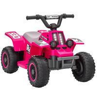 EELEKTRO-QUAD DE-06226 mit LED-Lichtern und Vor-/Rückwärtsgang Rosa - Pink, Kunststoff/Metall (70.5/42.5/46.5cm) - ComfortXL