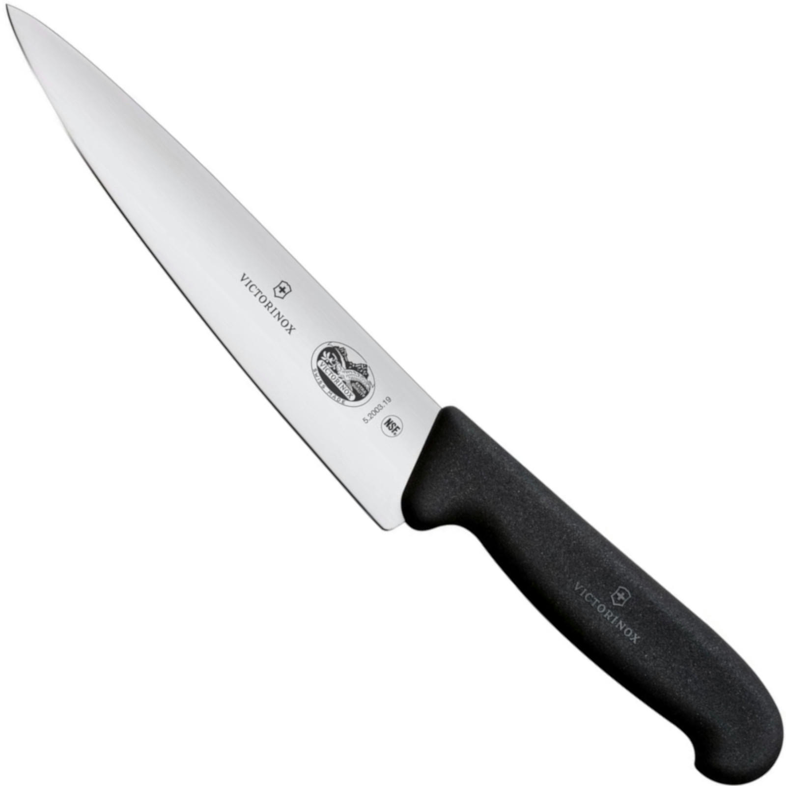 FIBROX Universal-Küchenmesser mit breiter Klinge, Länge 190/314 mm - Silberfarben, Kunststoff/Metall (31.4cm) - Victorinox