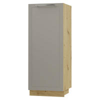 GESCHIRRSCHRANK Kvantum D5D/60/154 Beige Matt / Eiche Artisan Matt 60 / 59 / 154cm - Beige/Eiche Artisan, Holz/Holzwerkstoff (60/154/59cm) - Feldmann-Wohnen