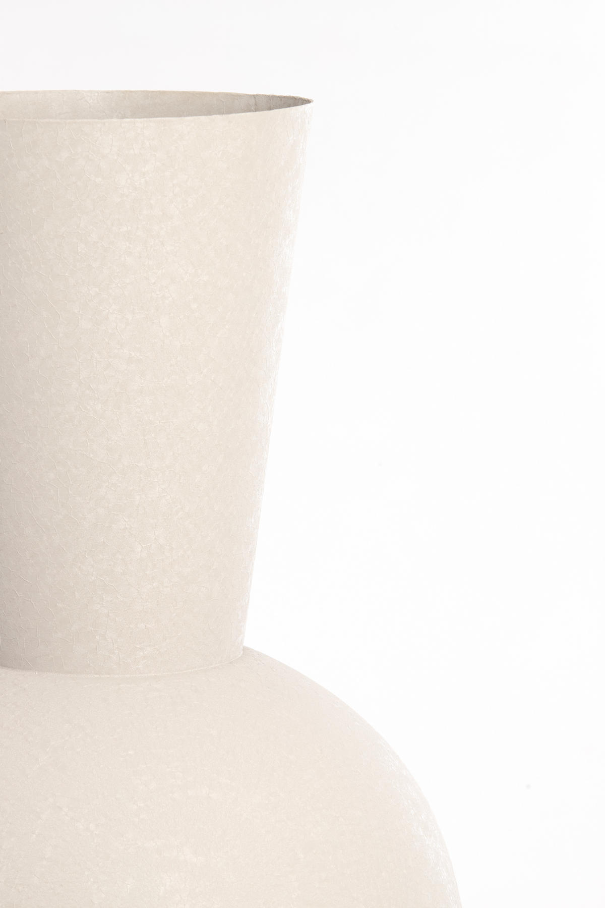 VASE Chedi Grau Ø39/83 cm - Grau, Metall (83cm) - Light & Living