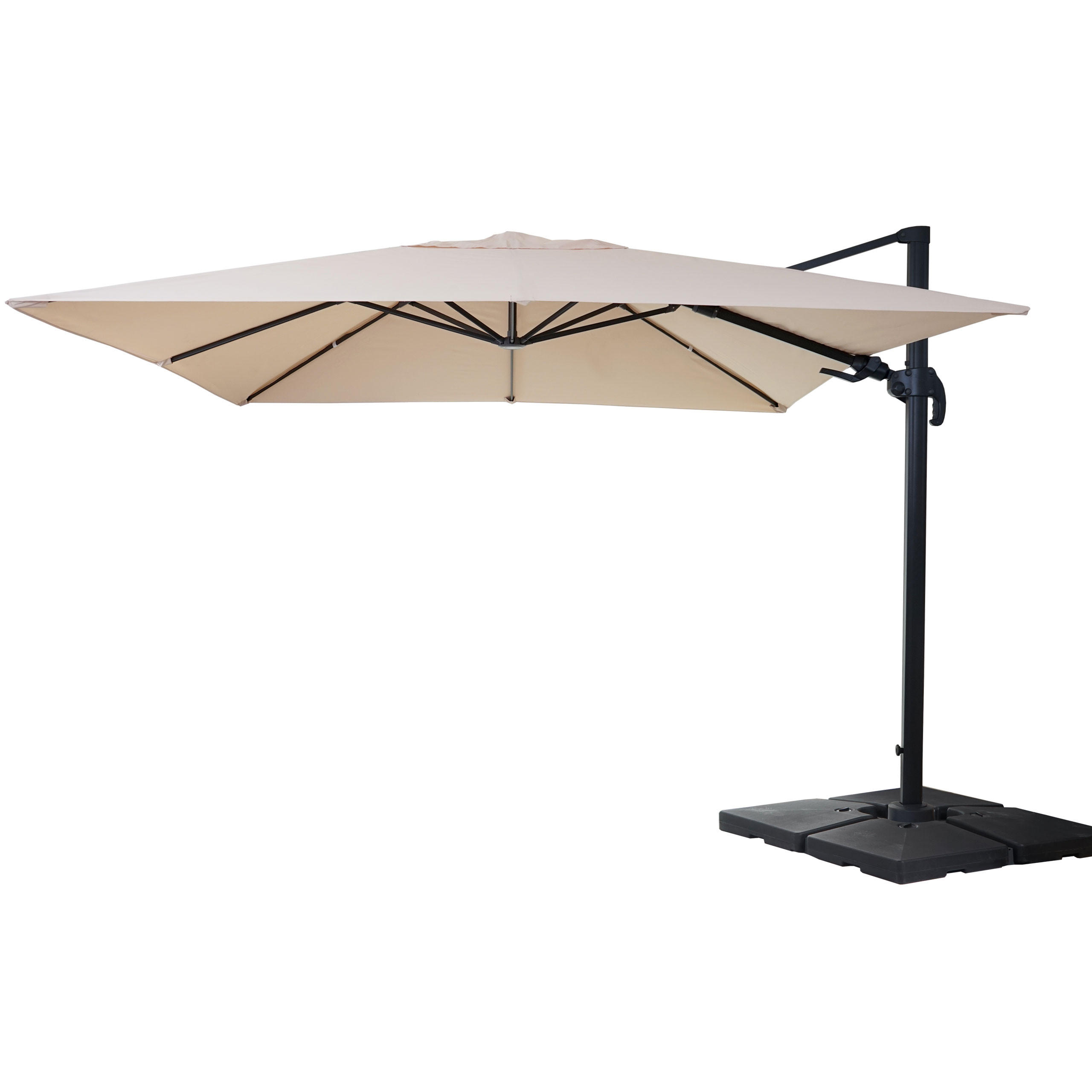 AMPELSCHIRM Cremeweiß 300/400 cm - Weiß, Textil (400/360cm) - MCW