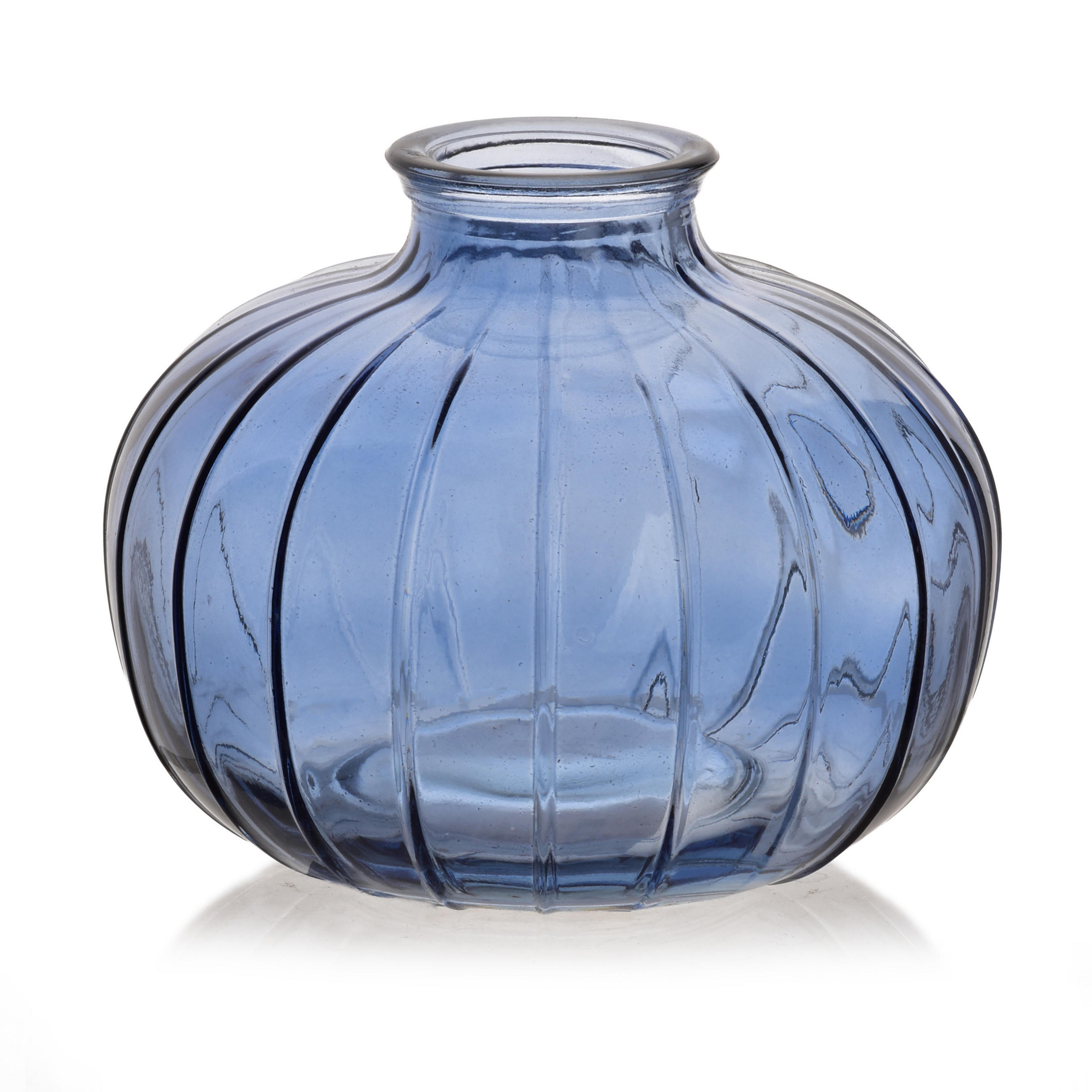 VASE Serenite Blau 11x9cm Glas - Blau, Glas (9cm) - Mondex