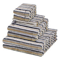 FROTTIERSET Lifestyle 8-teilig - Grau, Textil (50/100cm) - Cawoe
