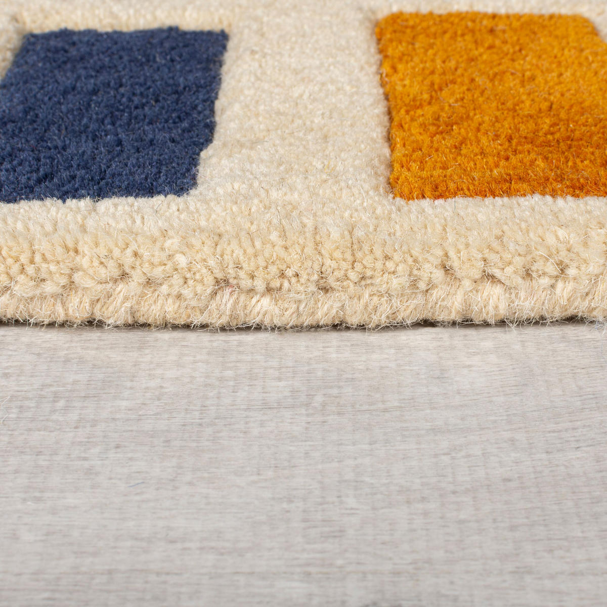 WOLLTEPPICH Geometrisch, Retro-Stil, Wohnzimmer Multicolor-Orange Rechteckig 160x230 - Multicolor, Textil (160/230cm) - KADIMA DESIGN