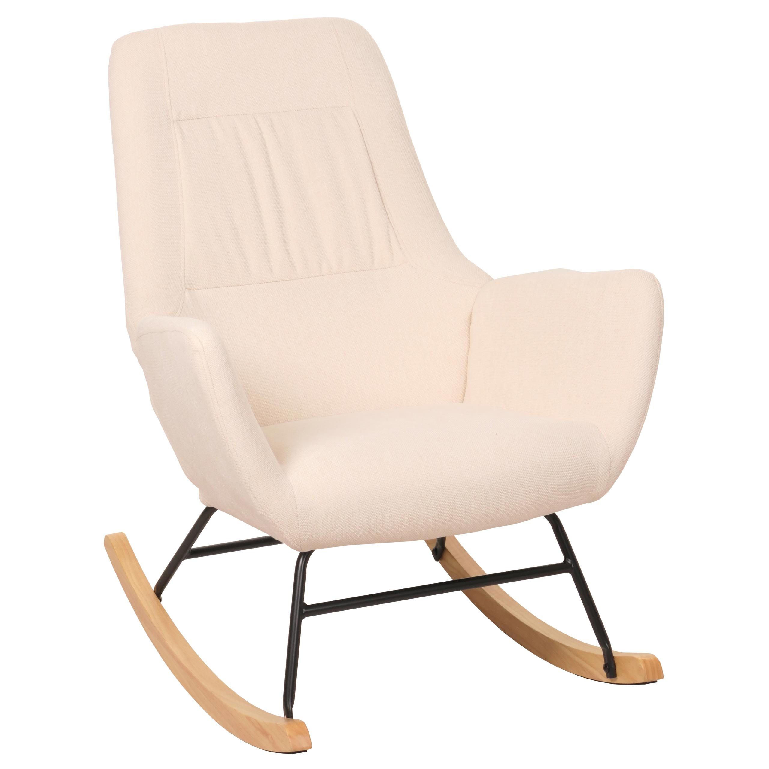 SCHAUKELSTUHL Cremeweiß - Weiß, Holz (67/92/85cm) - MCW