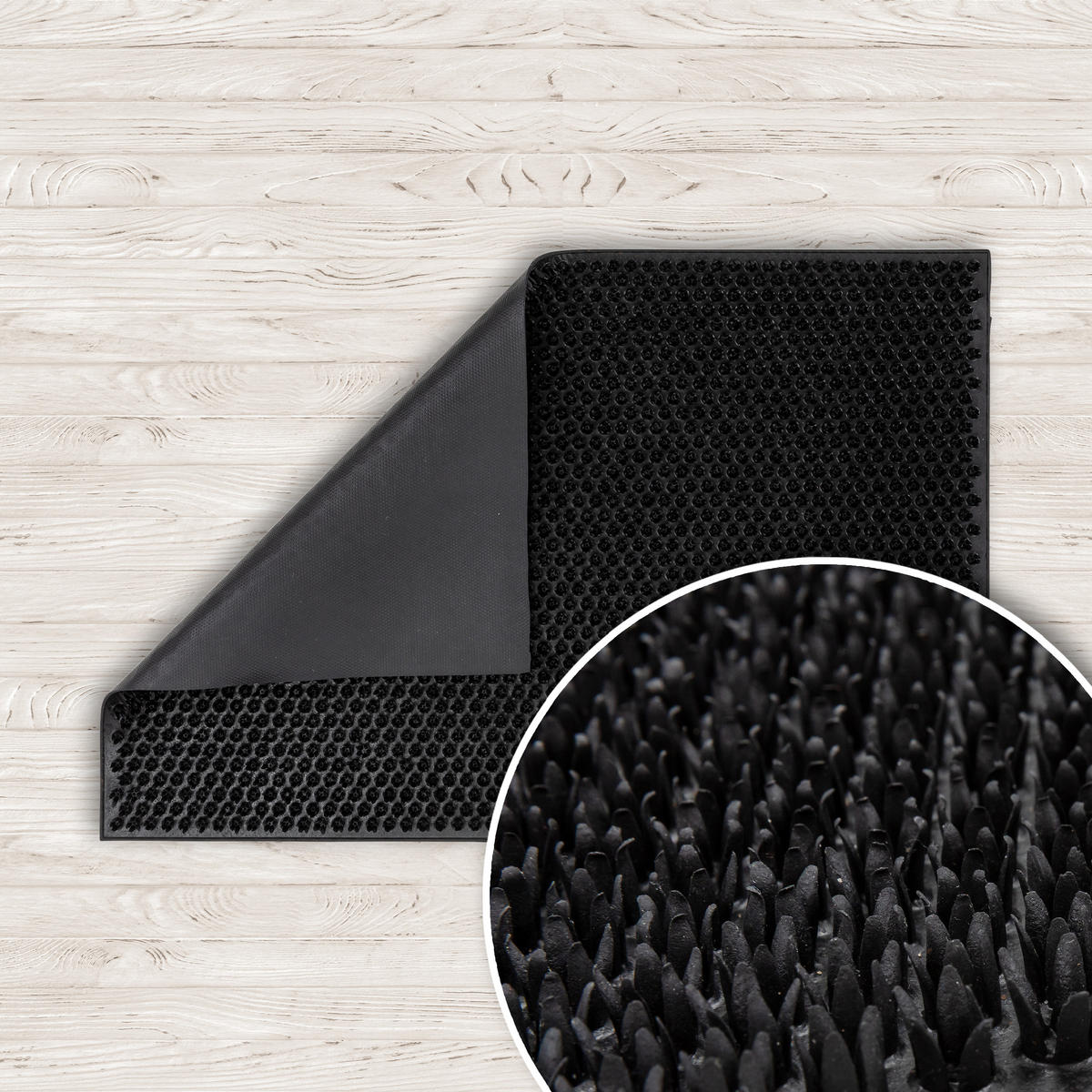 SCHMUTZFANGMATTE AUßEN SEASON - Schwarz, Textil (40/60cm) - Astra