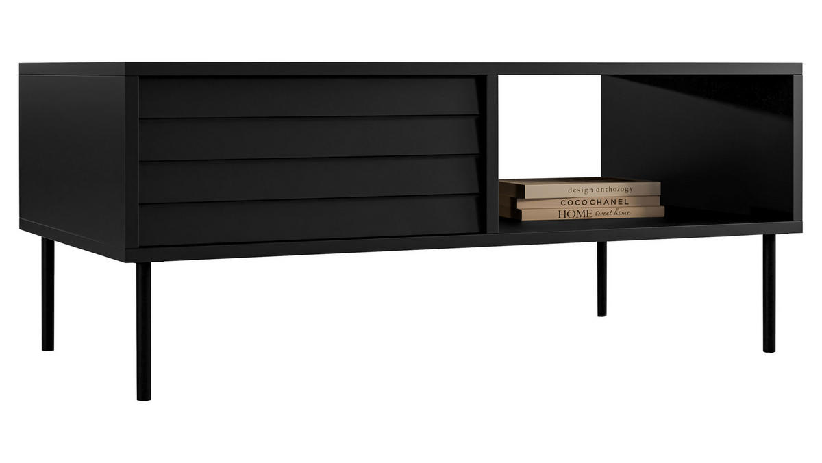 COUCHTISCH Cortina - Schwarz, Holzwerkstoff/Metall (55/100/45cm) - MIRJAN24