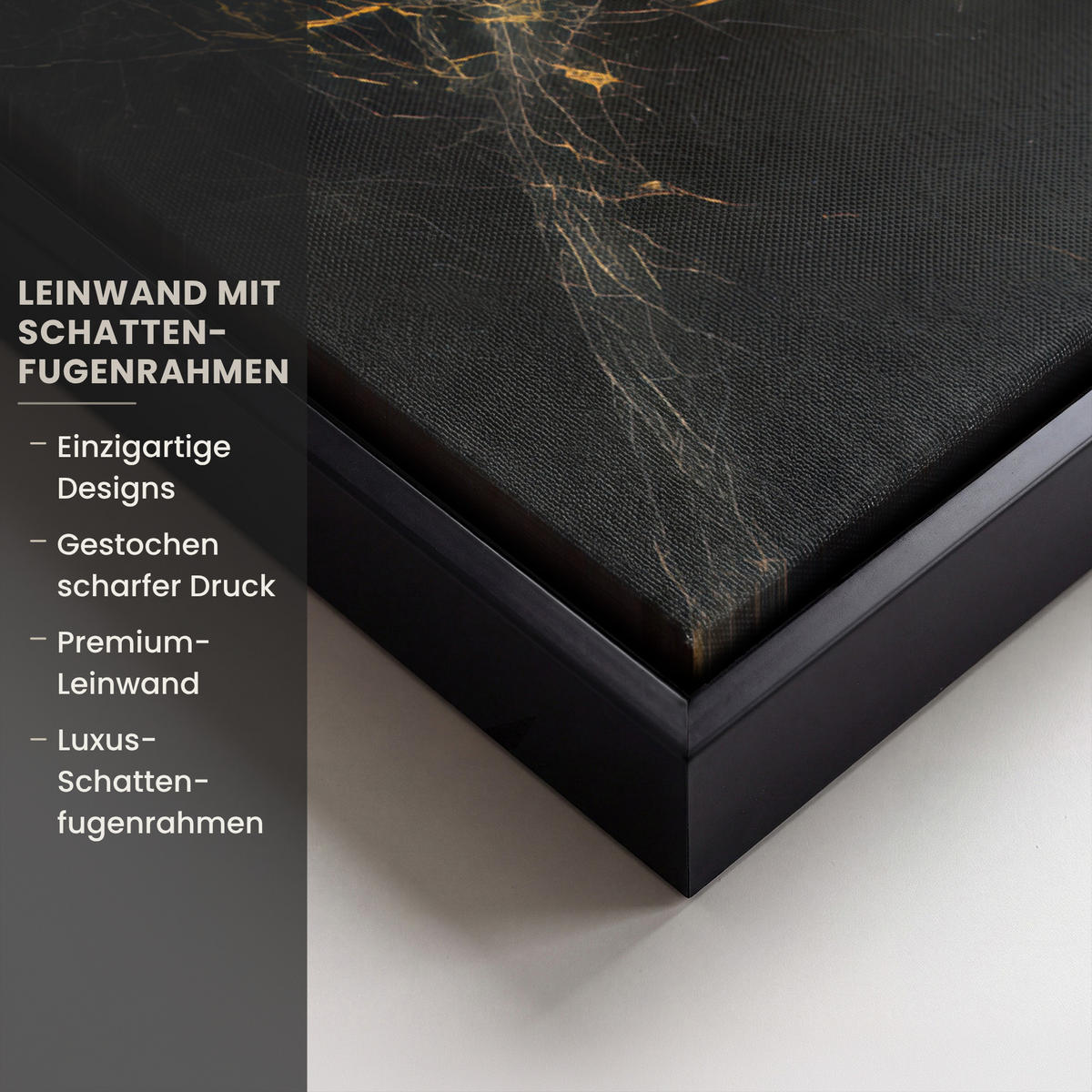 LEINWAND Bilder mit Rahmen - Weltkarte - Gold - Marmor - 60x80 - Goldfarben, Textil (60/80cm) - MuchoWow