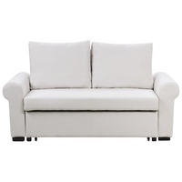 2-SITZER-SCHLAFSOFA Leinenoptikhellbeige Silda - Beige, Textil (173/92/93cm) - Beliani