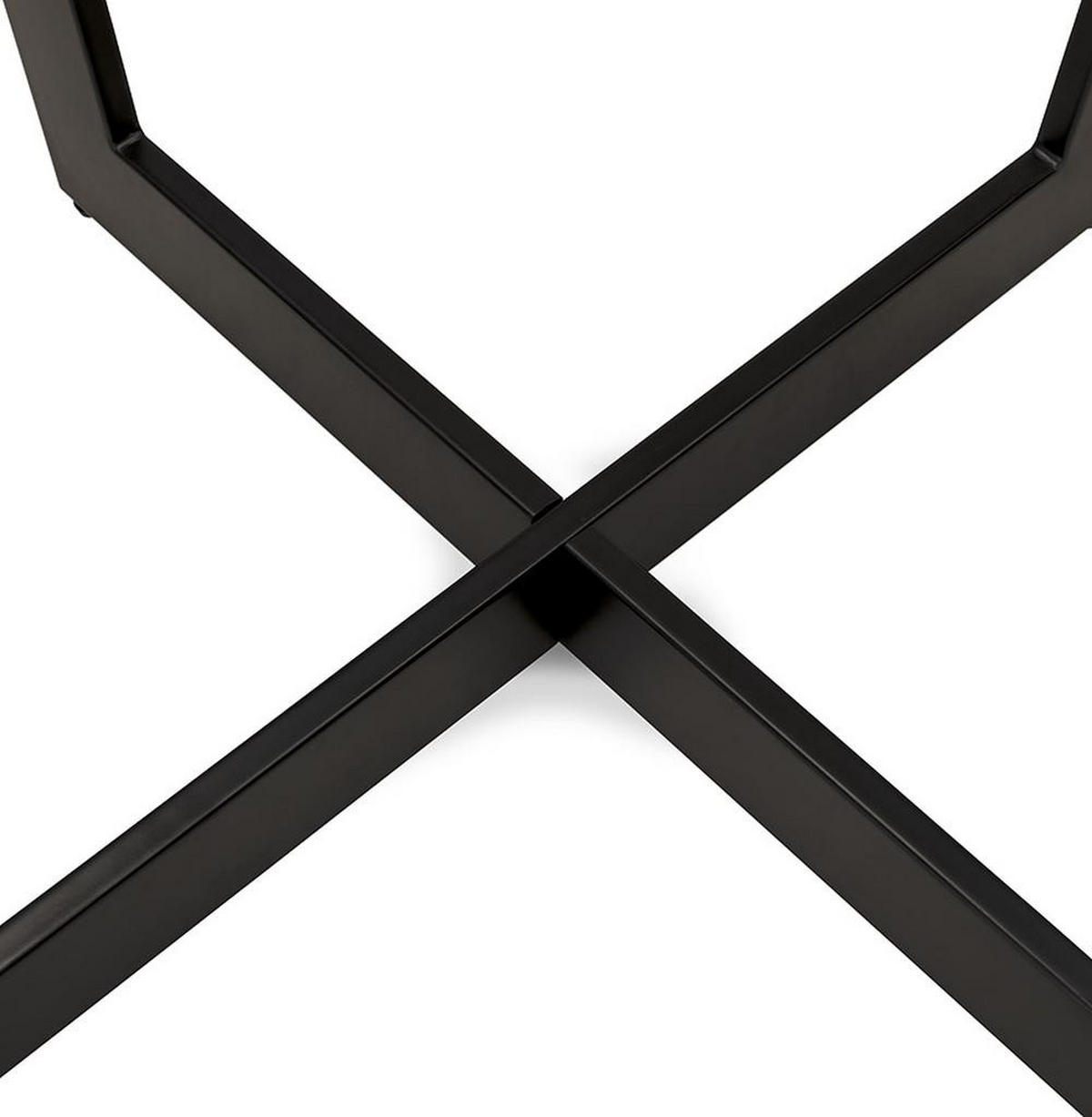 ESSTISCH Quadratisch Holz Metallgestell Designer ZERANI, Beige 140x140x76,5 cm - Beige/Schwarz, Holz/Metall (140/140/77cm) - KADIMA DESIGN