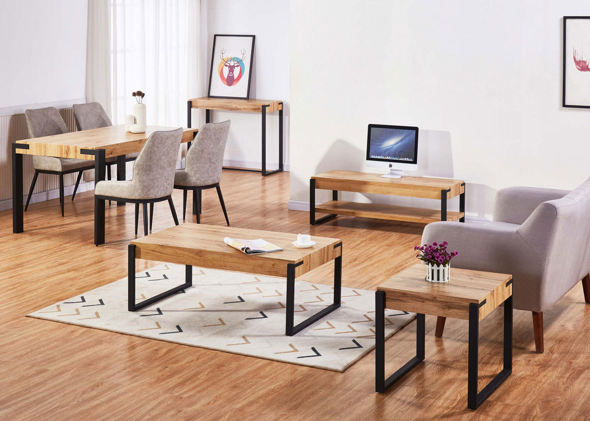 KONSOLENTISCH eckig Grau - Grau, Holz (54/100/80cm) - MCW