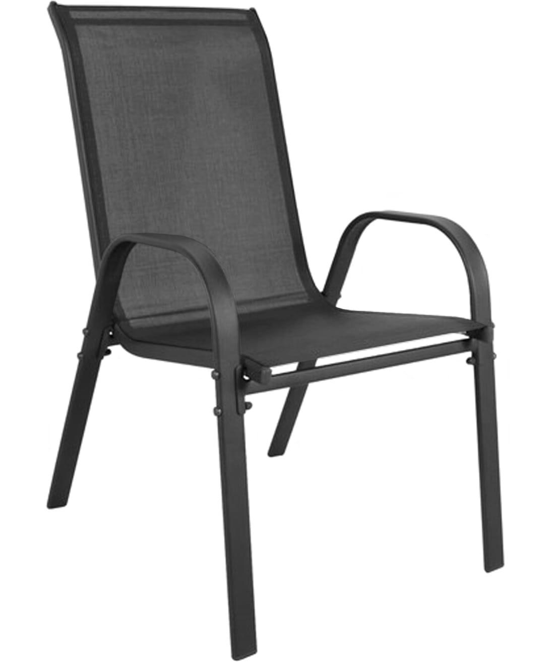 GARTENSTUHL-SET mit 2 Teilen - Hellgrau, Metall (43/91/56cm)