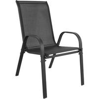 GARTENSTUHL-SET mit 2 Teilen - Hellgrau, Metall (43/91/56cm)