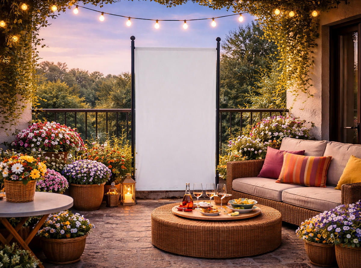 PARAVENT 1-tlg. 180x78 cm Weißs - Weiß, Metall (78/180cm) - QUICK STAR