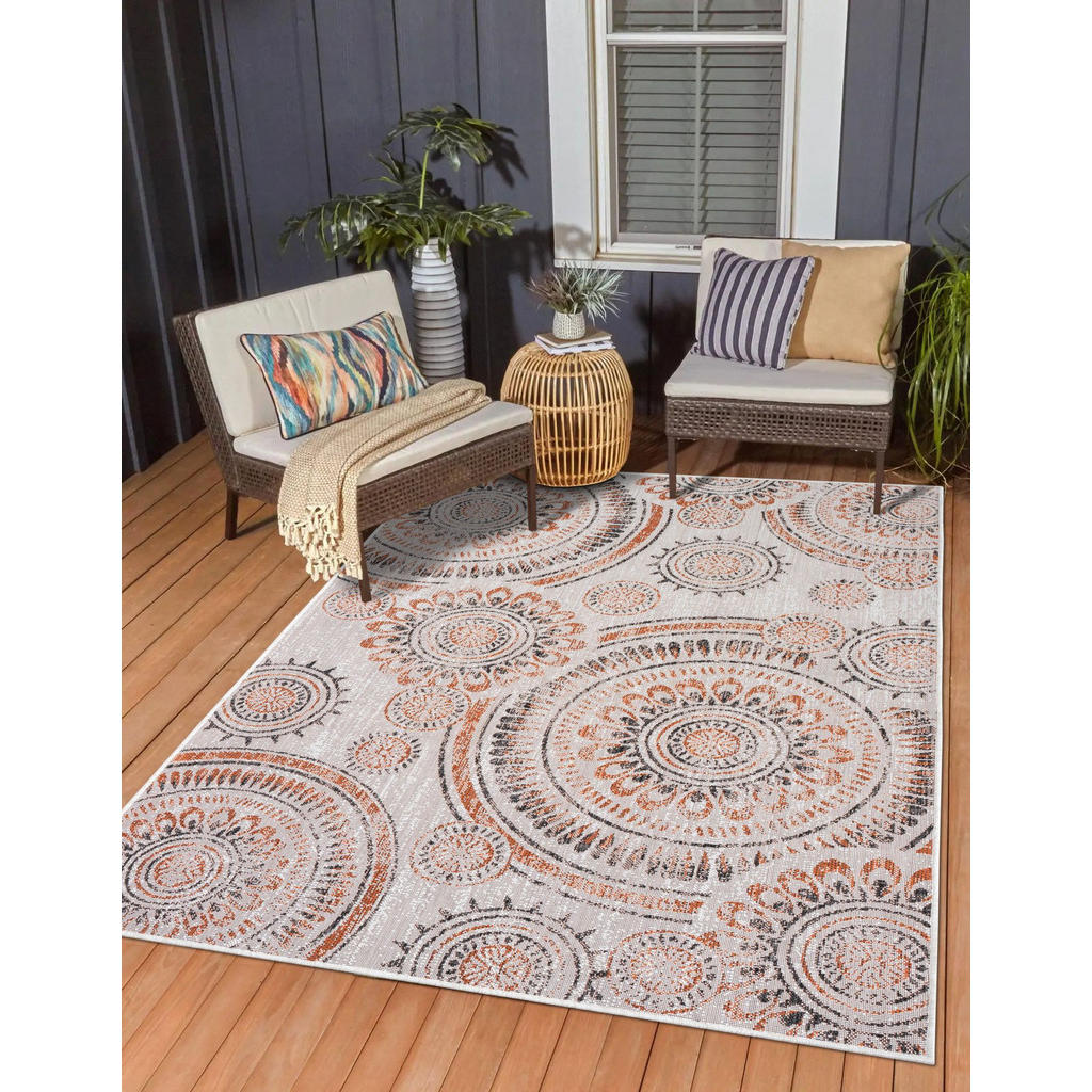 Thumbnail - My-Rug Outdoorteppich, Rost, Textil, Rechteckig, 80x0.6 cm, UV-beständig, pflegeleicht, wasserabweisend, für Fußbodenhei...