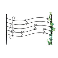 STECKZAUN Melody Rankgitter aus Metall 56 x 80 cm - Schwarz, Metall (80/56/1cm) - DanDiBo