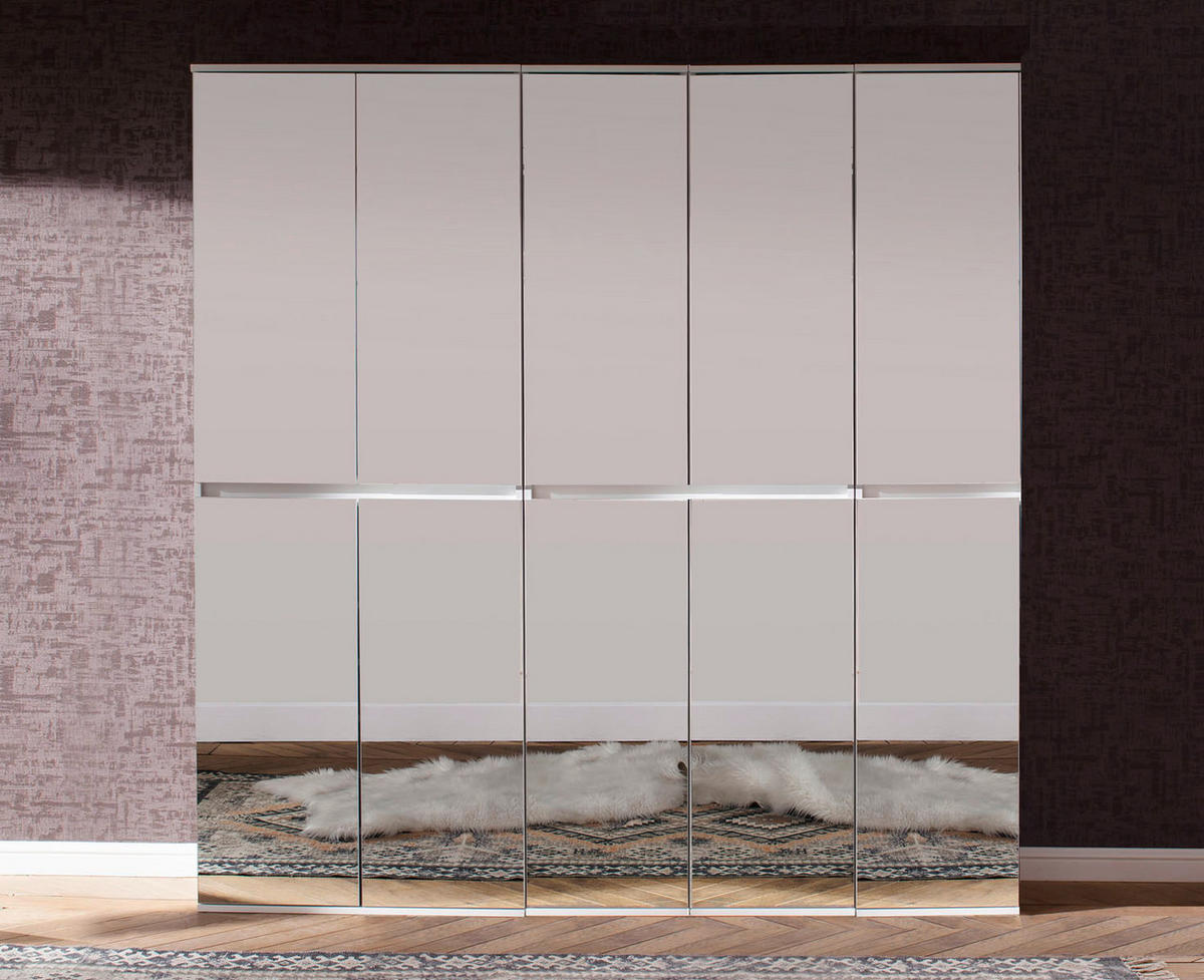 GARDEROBENSCHRANK weiß - Weiß, Holzwerkstoff (185/191/34cm) - ebuy24
