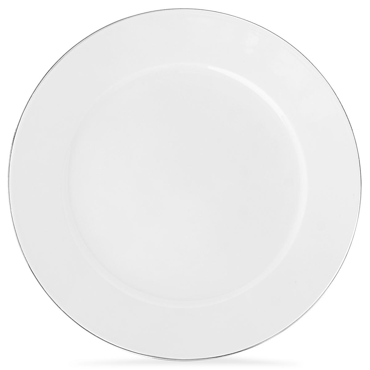 SPEISETELLER-SET MUSCARI 6-tlg, Porzellan - Platinfarben, Keramik (27cm) - KONSIMO®