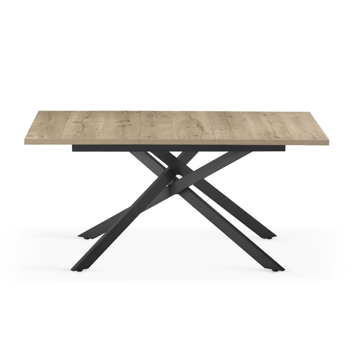 ESSTISCH LARS 120-160/80/76 cm Sandeiche - Sandfarben, Holz (80/120/76cm) - B&D Home