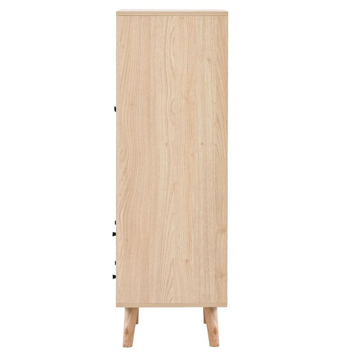 AUFBEWAHRUNGSSCHRANK mit 2 Türen und 2 Schubladen，Eiche - Kieferfarben, Holz (40/120/60cm) - KOMHTOM