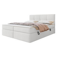 BOXBETT Figaro - Hellgrau/Schwarz, Holz/Textil (140/200cm) - MIRJAN24