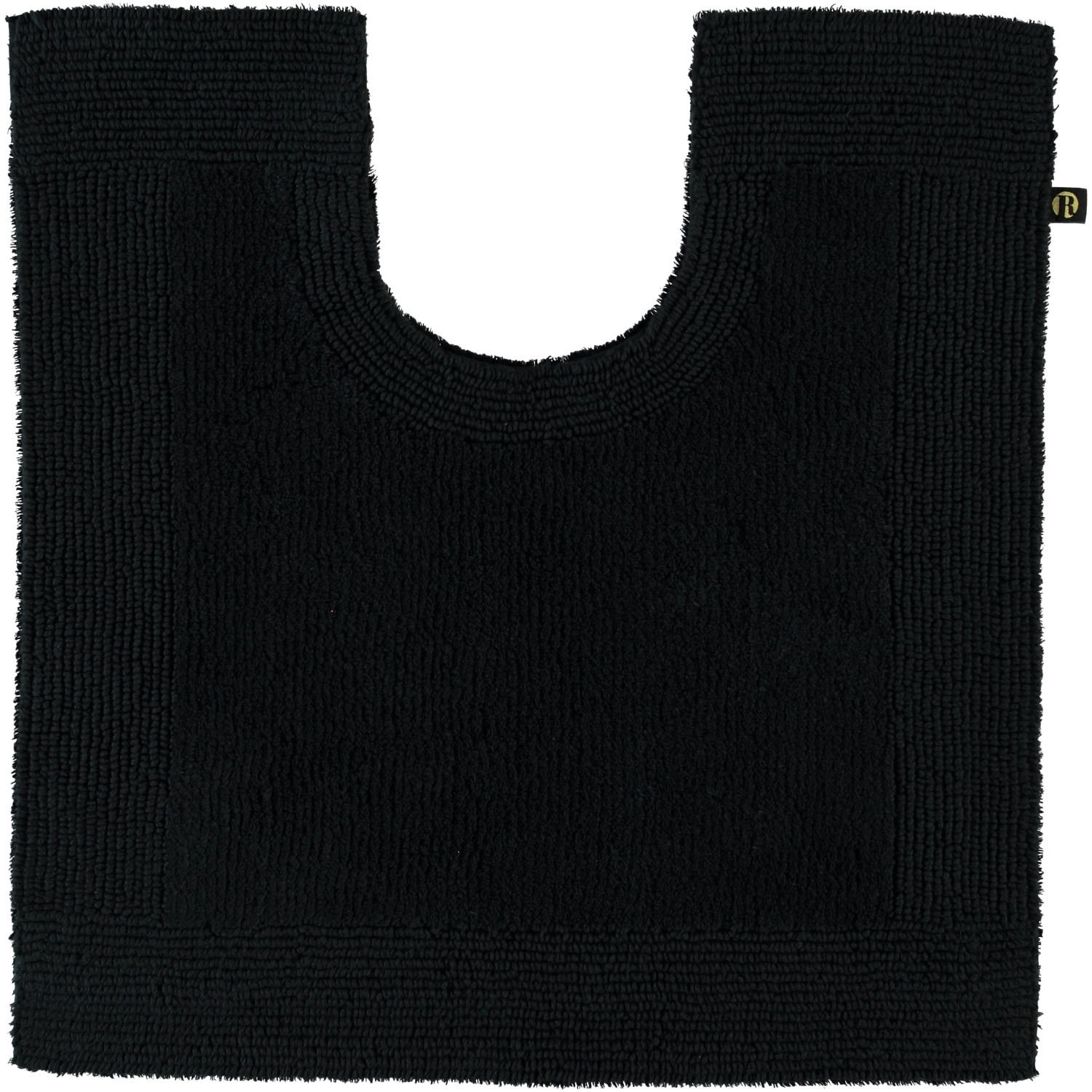 WC-VORLEGER PRESTIGE SCHWARZ - 15 - Schwarz, Textil (60/60cm) - Rhomtuft
