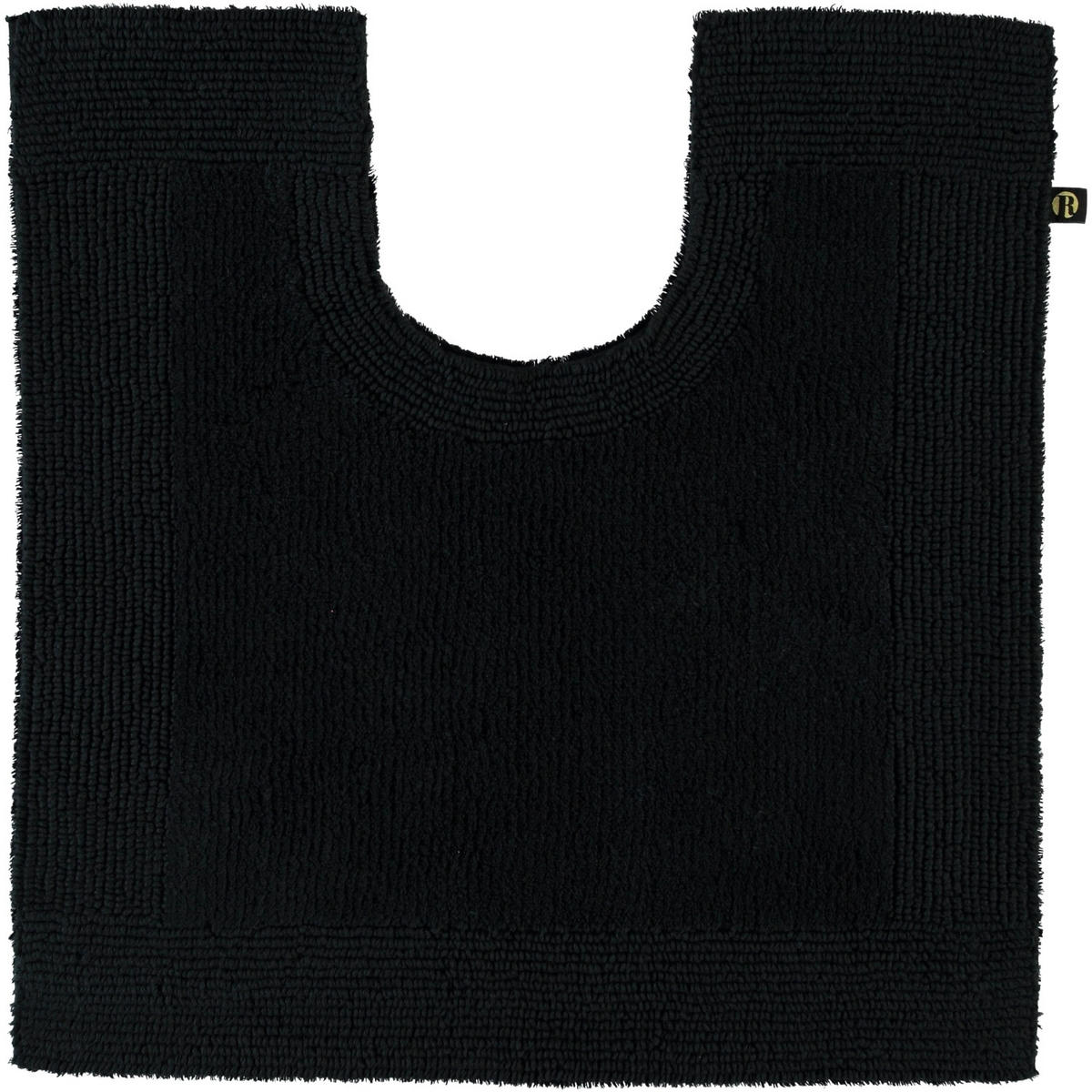 WC-VORLEGER PRESTIGE SCHWARZ - 15 - Schwarz, Textil (60/60cm) - Rhomtuft