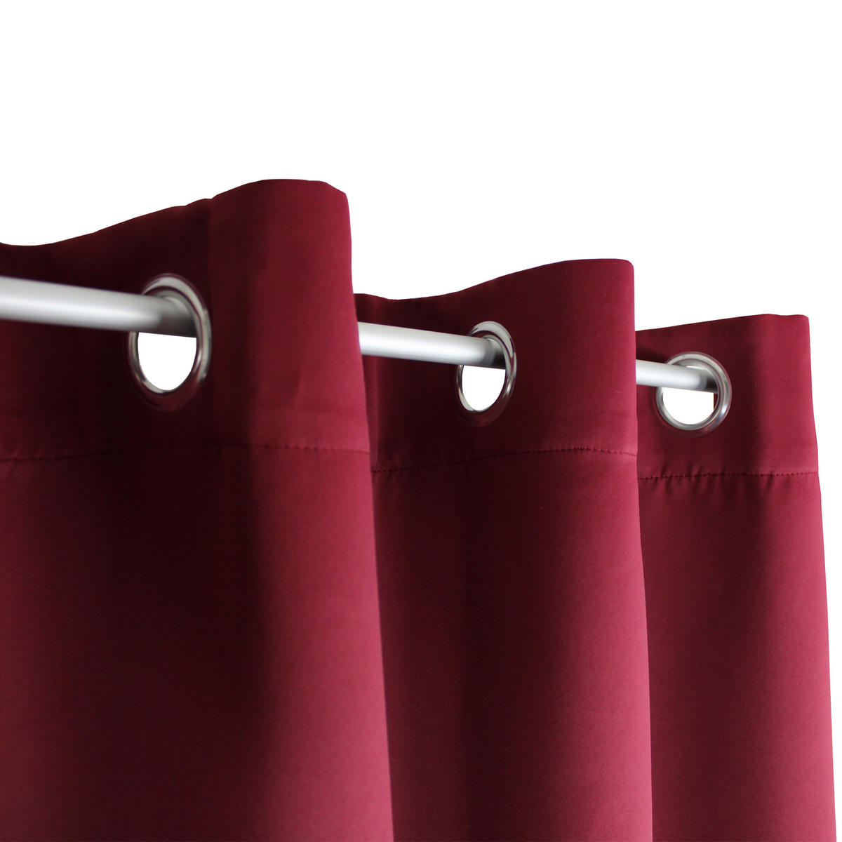 VERDUNKELUNGSVORHANG Ösen 140/245 cm Bordeaux - Bordeaux, Textil (140/245cm) - TiborTex