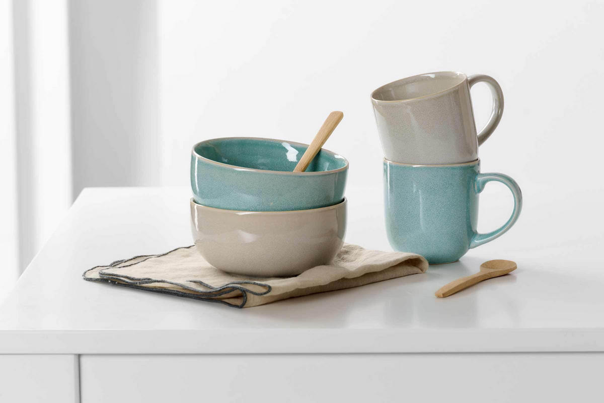 MÜSLISCHALEN Matilda blau ø 14,5 cm 4er Set - Blau, Keramik (14.5cm) - Ritzenhoff Breker