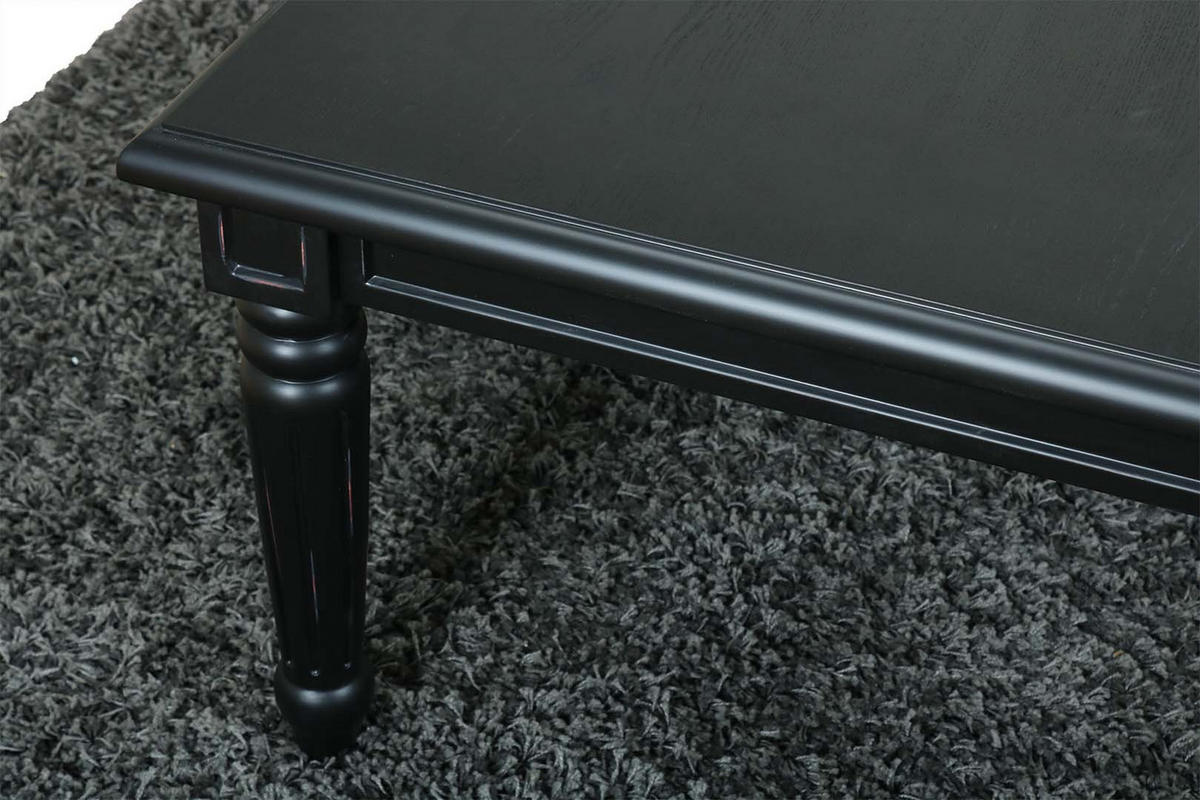 COUCHTISCH mit 2 Schubladen, schwarz - Weiß, Holzwerkstoff (135/75/51cm) - ebuy24