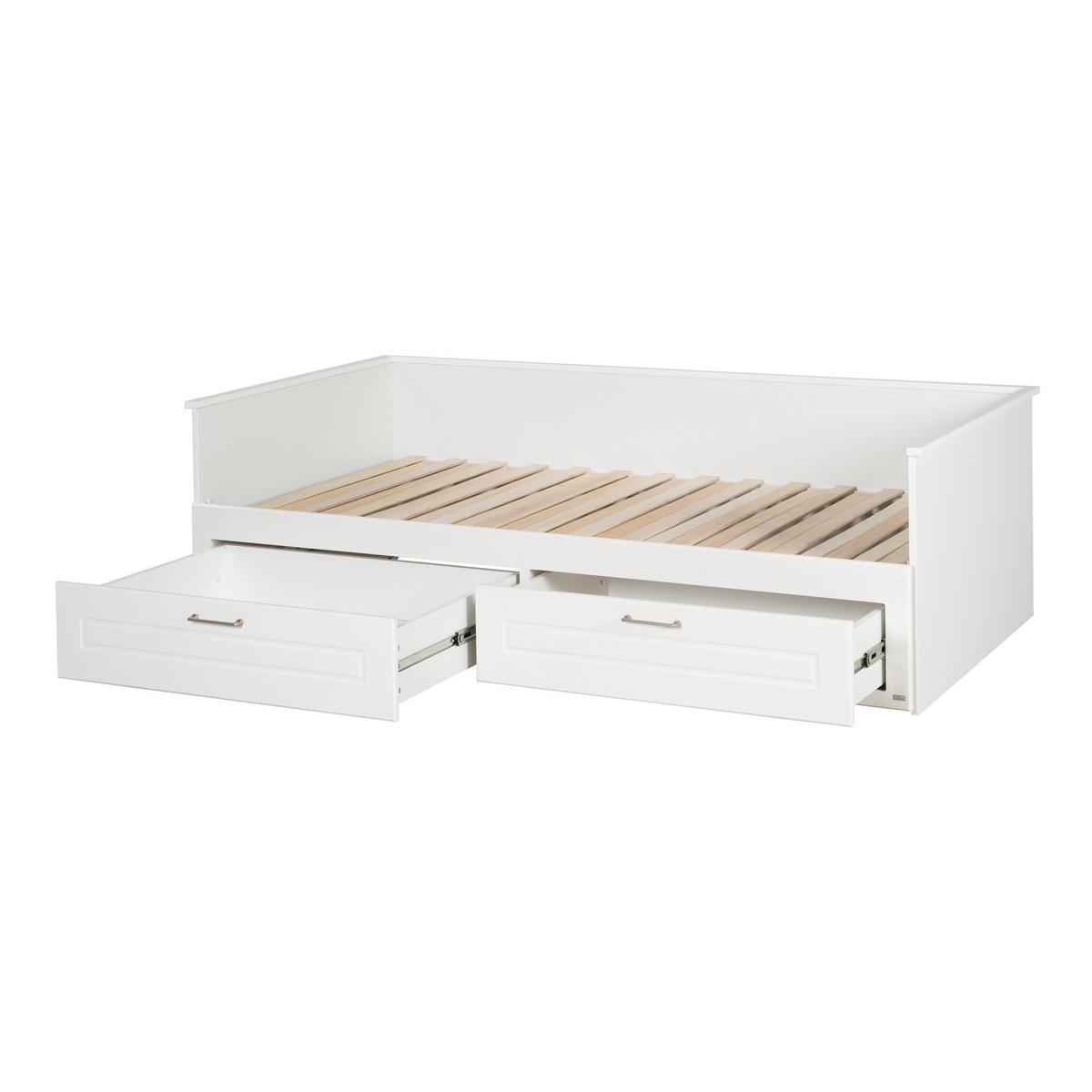 TAGESBETT Felicia 90x200 cm bis 180x200 cm - Weiß, Holzwerkstoff (90/200cm) - Roba