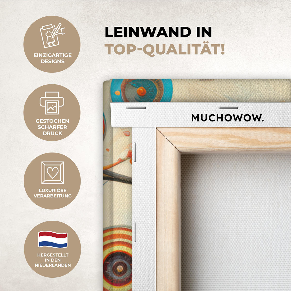 LEINWANDBILD Baum - Baum des Lebens - Farbe 60x90 cm - Braun, Textil (60/90cm) - MuchoWow