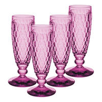 SEKTGLÄSER Boston Coloured Berry 145 ml 4er Set - Pink, Glas (0.145L) - Villeroy & Boch