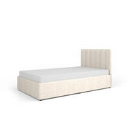POLSTERBETT MONI 12 120/200 cm in Velours Beige - Beige, Holzwerkstoff/Textil (120/200cm) - Deine Möbel 24