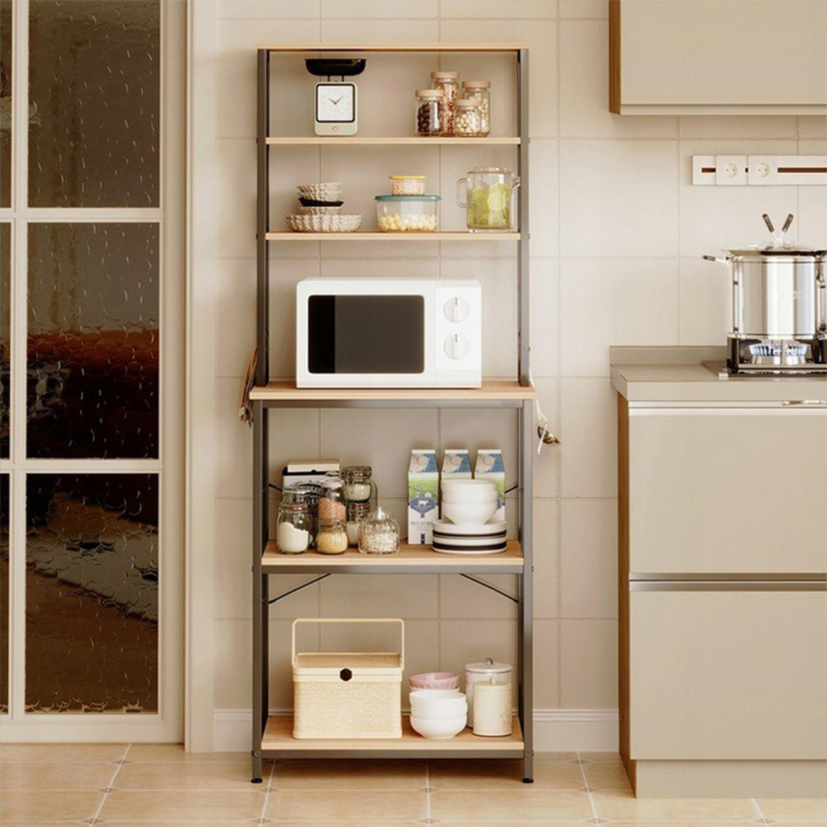 REGAL, braun 60/40/166 cm - Braun, Holzwerkstoff (60/166/40cm)