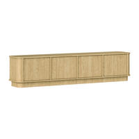 TV STOLEK Halina Dřevo - hnědá, kompozitní dřevo (200/45.7/40cm) - Petits-meubles