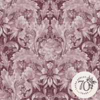 VLIESTAPETE Apolline Pale Brombeere - Blau/Schwarz, Papier/Kunststoff (1000/1000cm) - LAURA ASHLEY